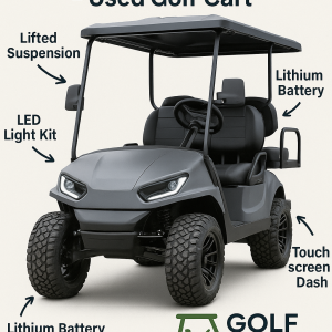 2023 Madjax X Series Storm 4L - Lifted Lithium Golf Cart - 4 Passenger - Storm Gray - Fully Serviced