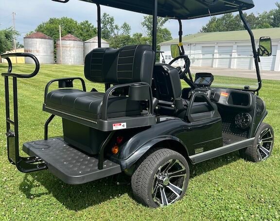 2024 Evolution Classic 4 Plus Black 4 Seater Electric Golf Cart - New