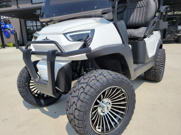 2024 Atlas 4 Passenger Lifted Electric Golf Cart - 210AH Lithium - White - White