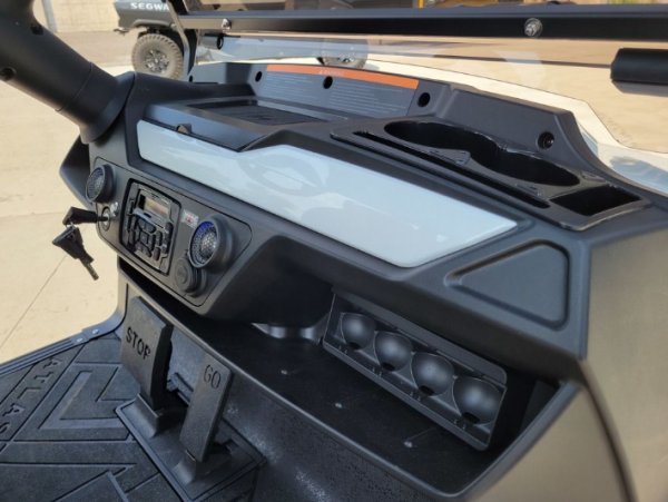 2024 Atlas 4 Passenger Lifted Electric Golf Cart - 210AH Lithium - White - White