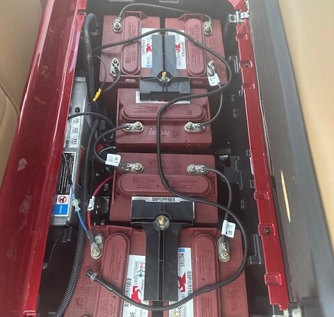 Golf Cart Club Car Apple Red