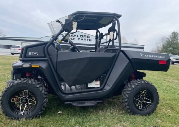 2024 Kandi Cowboy 4 Passenger Lifted Electric Golf Cart - Matte Black - Touchscreen - Fully Serviced