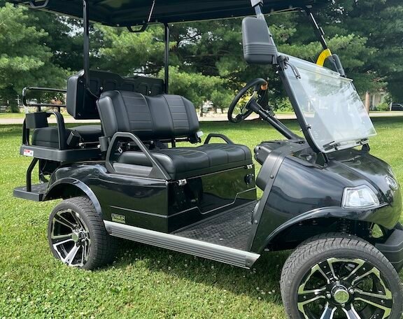 2024 Evolution Classic 4 Plus Black 4 Seater Electric Golf Cart - New