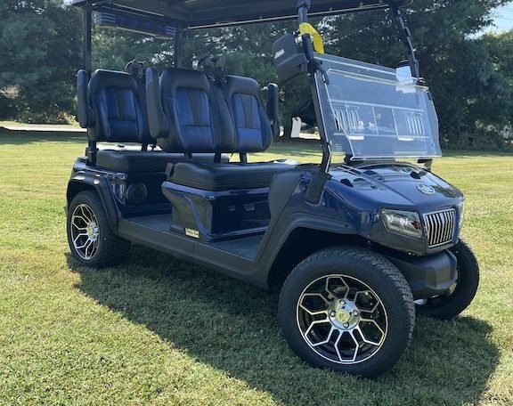 2024 Evolution D5 Ranger Mediterranean Blue 4 Seater Electric Golf Cart - New