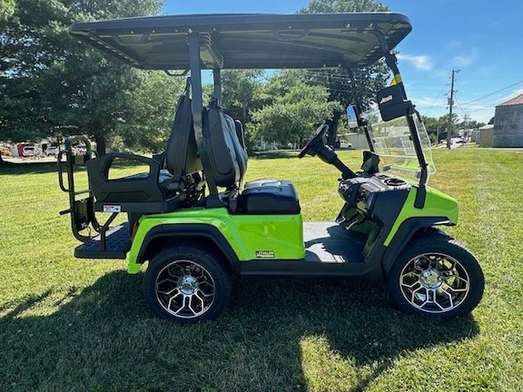 2024 Evolution D5 Ranger 2+2 Lime Green 4 Seater Electric Golf Cart - New