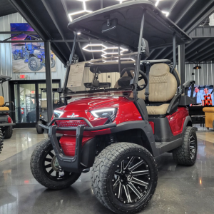 2024 Atlas 4 Passenger Lifted Electric Golf Cart - 210AH Lithium - Candy Red