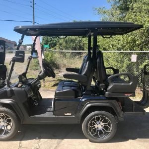 Street Legal 2025 Evolution D5 - Ranger 2+2 Plus Black Golf Cart