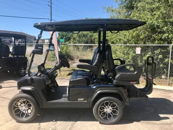Street Legal 2025 Evolution D5 - Ranger 2+2 Plus Black Golf Cart