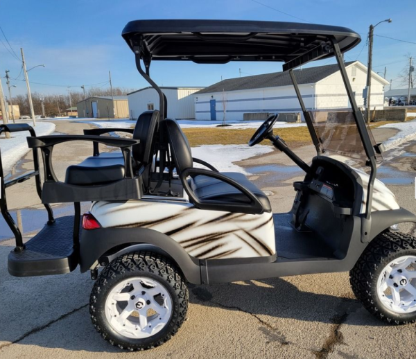 2016 Club Car Golf Cart EFI Precedent - Custom “Black Streak” Edition Gas At Golf Carts Hub