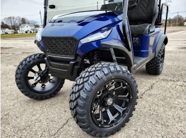 2023 Madjax X Series Storm 4L - Metallic Blue Edition - Lithium Ion Lifted Golf Cart