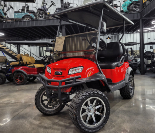 2025 Club Car Onward Lifted 4 Passenger Gas - Kohler Engine - Rally Red
