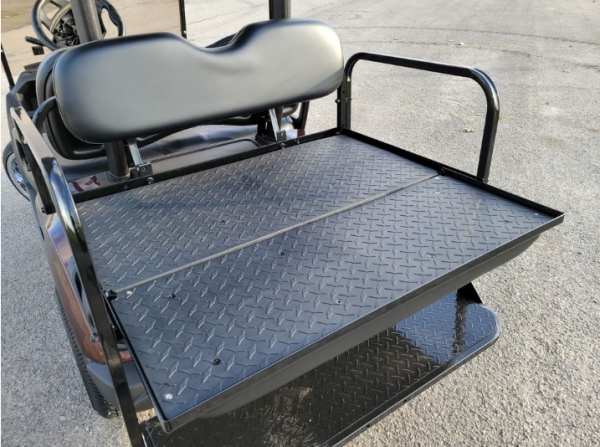 2018 Yamaha Drive2 EFI Quietech Used Gas Golf Cart - Metallic Burgundy