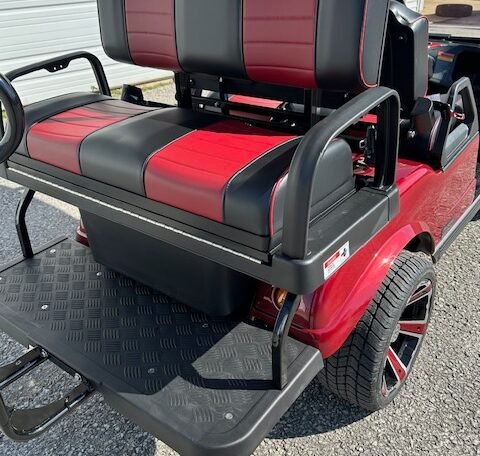 2024 Evolution Classic 4 Plus Red 4 Seater Electric Golf Cart - New