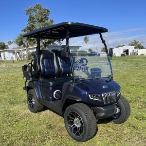 Street Legal 2025 Evolution D5 - Ranger 2+2 Plus Blue Golf Cart