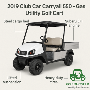 Used Club Car Carryall for Sale - 2019 Carryall 550 Gas EFI Utility