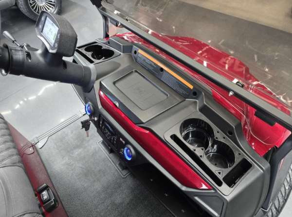 2025 Atlas 6 Passenger Electric Golf Cart - 210AH Lithium - Candy Red