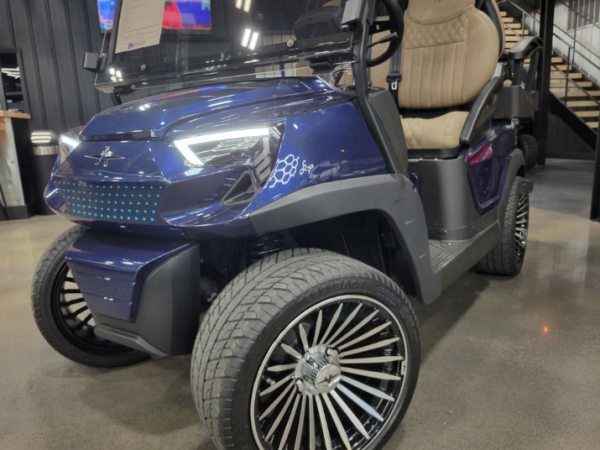 2024 Atlas 4 Passenger Electric Golf Cart - 210AH Lithium - Navy Blue