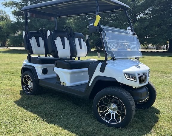 2024 Evolution D5 Ranger White 4 Seater Electric Golf Cart