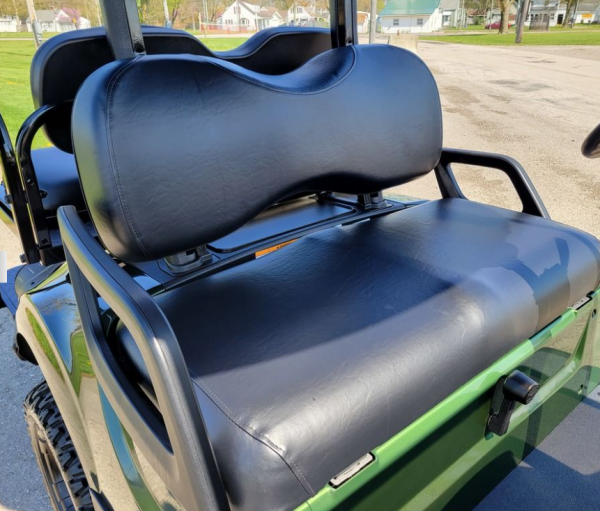 2018 Yamaha Drive2 EFI Quietech Used Gas Golf Cart - Green Fade Lifted
