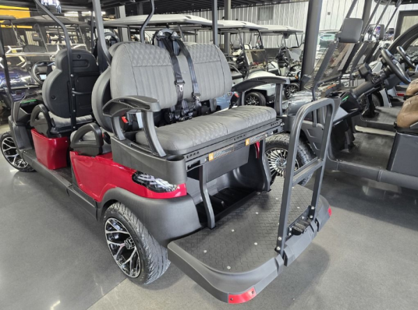 2025 Atlas 6 Passenger Electric Golf Cart - 210AH Lithium - Candy Red