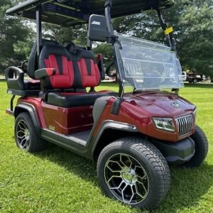 2024 Evolution D5 Ranger 2+2 Flamingo Red 4 Seater Electric Golf Cart - New