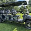 2024 Evolution D5 Maverick 6 Gray Forward Facing 6 Passenger Lifted Electric Used Golf Cart - Extended Range Lithium