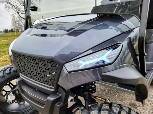 2023 Madjax X Series Storm 4L - Gunmetal - Lithium Ion Lifted Golf Cart