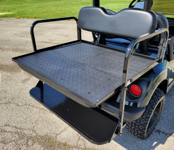2018 Yamaha Drive2 EFI Quietech Used Gas Golf Cart - Green Fade Lifted