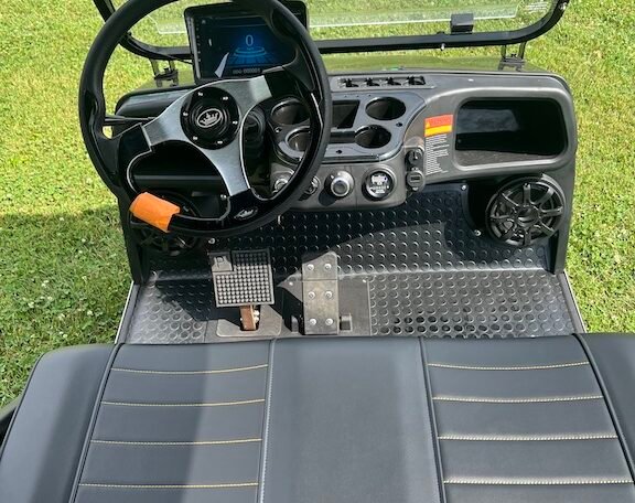 2024 Evolution Classic 4 Plus Black 4 Seater Electric Golf Cart - New