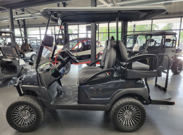 2024 Atlas 4 Passenger Lifted Electric Golf Cart - 210AH Lithium - Charcoal