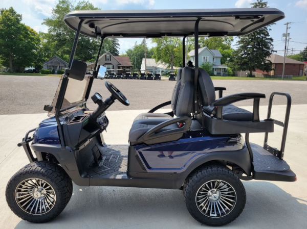 agc-ff9ac7ae-182f-45c0-b3bb-a1d427ba5e20 2024 Atlas 4 Passenger Lifted Electric Golf Cart - 210AH Lithium - Blue