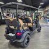 2027 Club Car Onward 4 Forward lifted lithium golf cart in Blue Onyx with four forward-facing seats