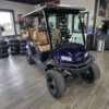 2027 Club Car Onward 4 Forward lifted lithium golf cart in Blue Onyx with four forward-facing seats